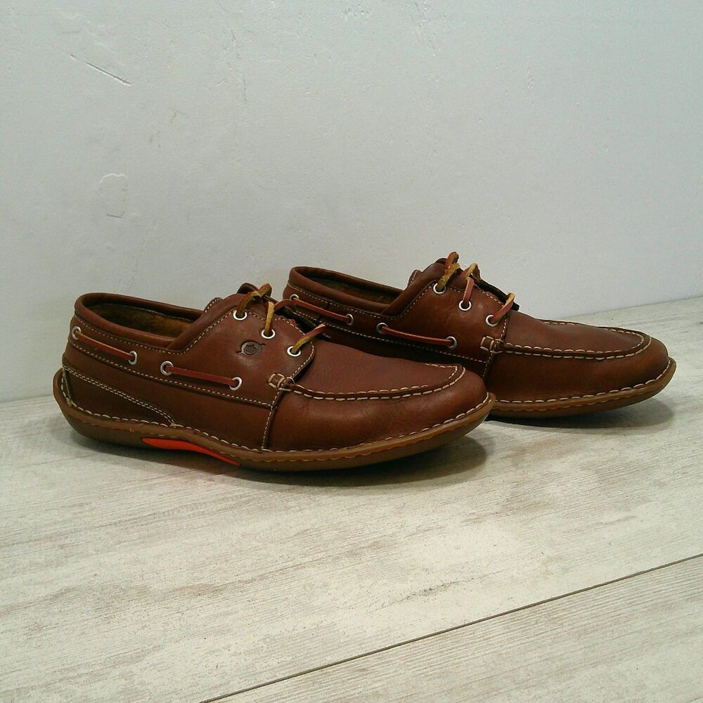 Born Ways Mens Leather Hand crafted Boat shoes Size 10 W | Wide - Picture 7 of 12